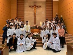 20181225 예수 성탄 대축일 청년회 단체사진(성가대, 전례부, 복사단)