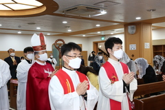 이용훈 마티아 주교님 범계 본당 방문(미사 집전 및 공동체 축복 )