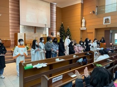 2021년 12월 25일 성탄절 주일학교 미사 후