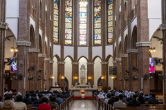 성지순례(10월 21일) 중 미사 모습.